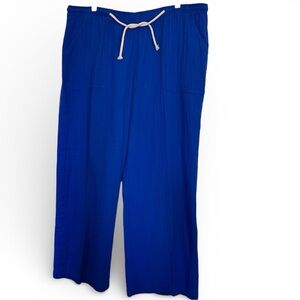 Sonoma Cotton Wide Leg Drawstring Pants| Size XXL